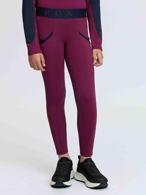 LeMieux Mini Pull On Ridetights - Blackberry