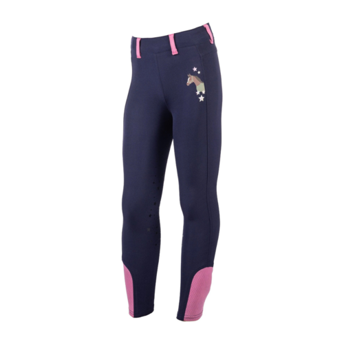HKM ridetights til børn Pony Dream - Navy - 122/128