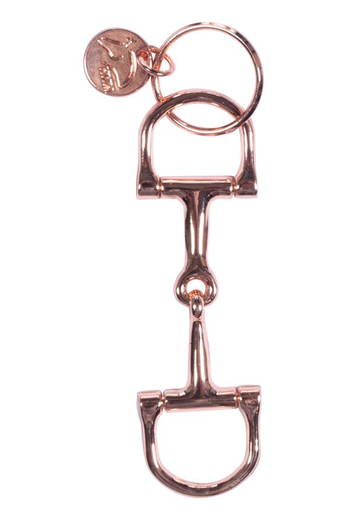Nøglering med mini bid - Rosegold