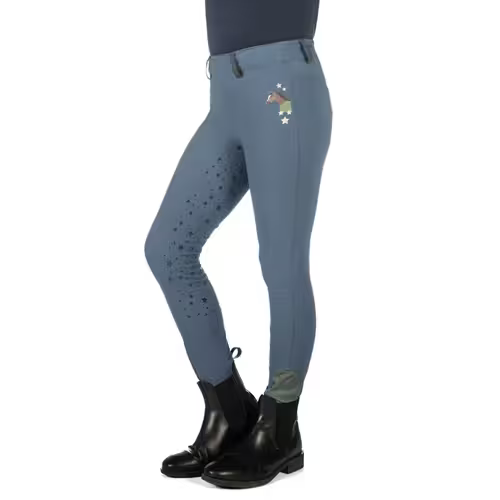 HKM ridetights til børn Pony Dream - Smokey Blue - 122/128